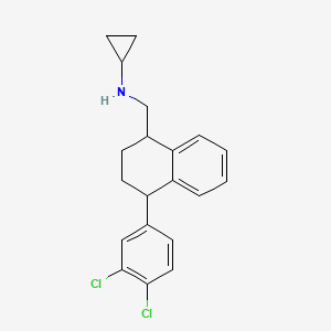 N-[[4-(3,4-dichlorophenyl)-1,2,3,4-tetrahydronaphthalen-1-yl]methyl]cyclopropanamine