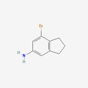 7-Bromo-2,3-dihydro-1H-inden-5-amine