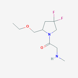 molecular formula C10H18F2N2O2 B1478384 1-(2-(Ethoxymethyl)-4,4-difluoropyrrolidin-1-yl)-2-(methylamino)ethan-1-one CAS No. 2097957-47-4