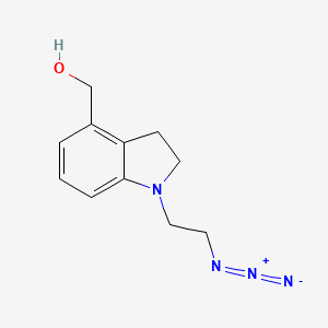 molecular formula C11H14N4O B1478385 (1-(2-Azidoethyl)indolin-4-yl)methanol CAS No. 2097984-55-7