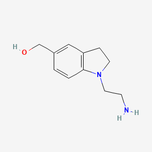 molecular formula C11H16N2O B1478387 (1-(2-Aminoethyl)indolin-5-yl)methanol CAS No. 2091244-59-4
