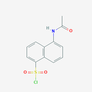 molecular formula C12H10ClNO3S B014784 5-乙酰氨基萘-1-磺酰氯 CAS No. 52218-37-8