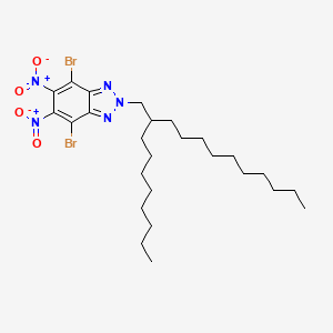 molecular formula C26H41Br2N5O4 B14784131 4,7-Dibromo-5,6-dinitro-2-(2-octyldodecyl)-2H-benzo[d][1,2,3]triazole 