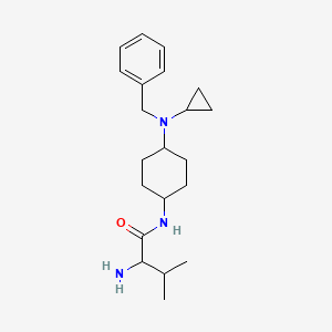 2-amino-N-[4-[benzyl(cyclopropyl)amino]cyclohexyl]-3-methylbutanamide