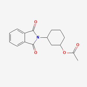 molecular formula C16H17NO4 B14784168 [3-(1,3-Dioxoisoindol-2-yl)cyclohexyl] acetate 