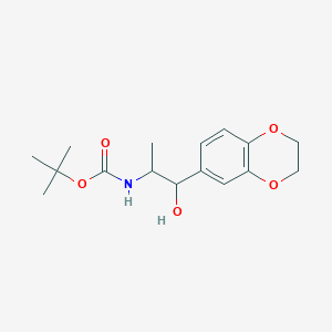 tert-butyl (1R,2S)-1-(2,3-dihydrobenzo[b][1,4]dioxin-6-yl)-1-hydroxypropan-2-ylcarbonate