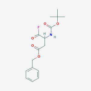 benzyl (S)-3-((tert-butoxycarbonyl)amino)-4-fluoro-4-oxobutanoate