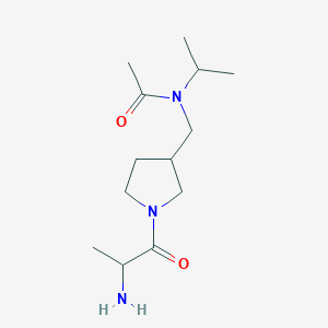 N-[[1-(2-aminopropanoyl)pyrrolidin-3-yl]methyl]-N-propan-2-ylacetamide