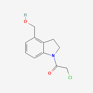 2-Chloro-1-(4-(hydroxymethyl)indolin-1-yl)ethan-1-one