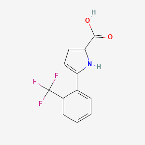 5-(2-(Trifluoromethyl)phenyl)-1H-pyrrole-2-carboxylic acid