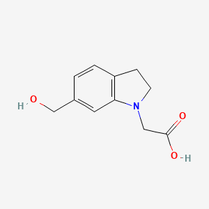 molecular formula C11H13NO3 B1478427 2-(6-(Hydroxymethyl)indolin-1-yl)acetic acid CAS No. 2090959-22-9