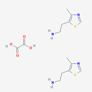 2-(4-methyl-1,3-thiazol-5-yl)ethanamine;oxalic acid