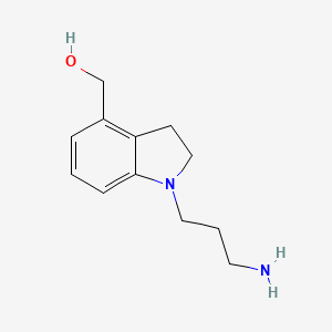 (1-(3-Aminopropyl)indolin-4-yl)methanol