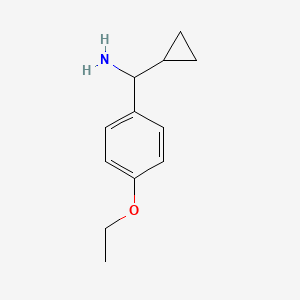 molecular formula C12H17NO B14784326 Cyclopropyl(4-ethoxyphenyl)methanamine 