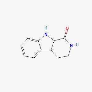 molecular formula C11H12N2O B14784339 2,3,4,4a,9,9a-Hexahydro-1H-pyrido[3,4-b]indol-1-one 