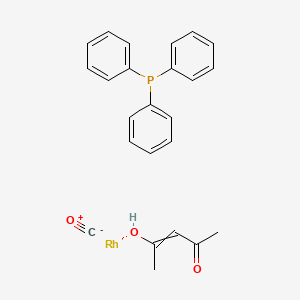 molecular formula C24H23O3PRh B14784419 carbon monoxide,(Z)-4-oxopent-2-en-2-olate,rhodium,triphenylphosphane 