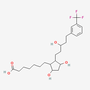 molecular formula C24H35F3O5 B14784449 7-((1R,2R,3R,5S)-3,5-Dihydroxy-2-((R)-3-hydroxy-5-(3-(trifluoromethyl)phenyl)pentyl)cyclopentyl)heptanoic acid 