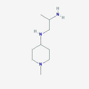 molecular formula C9H21N3 B14784471 N1-(1-Methylpiperidin-4-yl)propane-1,2-diamine 