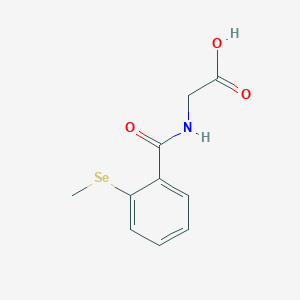 molecular formula C10H11NO3Se B14784518 Glycine, N-[2-(methylseleno)benzoyl]- 