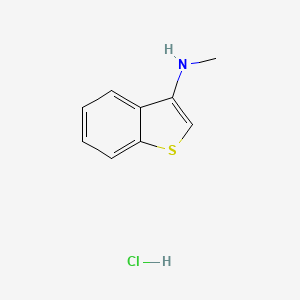 molecular formula C9H10ClNS B14784522 Benzo[b]thiophen-3-yl-methylamine hydrochloride salt 