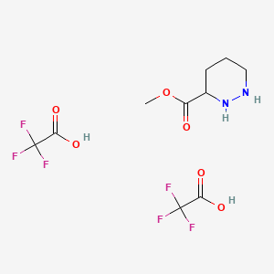 molecular formula C10H14F6N2O6 B14784550 Methyl hexahydropyridazine-3-carboxylate bis(2,2,2-trifluoroacetate) 