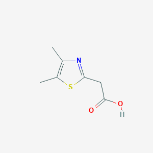 molecular formula C7H9NO2S B14784569 2-Thiazoleacetic acid, 4,5-dimethyl- 