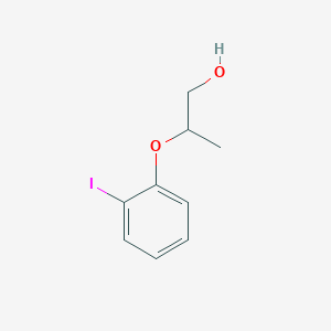 molecular formula C9H11IO2 B14784572 2-(2-Iodophenoxy)propan-1-ol 