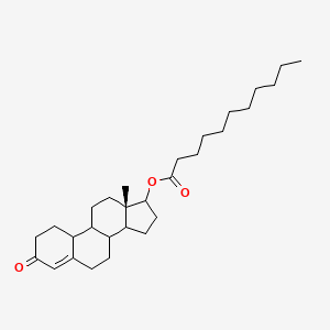 molecular formula C29H46O3 B14784623 [(13S)-13-methyl-3-oxo-2,6,7,8,9,10,11,12,14,15,16,17-dodecahydro-1H-cyclopenta[a]phenanthren-17-yl] undecanoate 