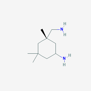 molecular formula C10H22N2 B14784651 (1R,3S)-3-(Aminomethyl)-3,5,5-trimethylcyclohexanamine 