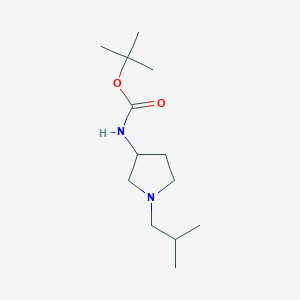 molecular formula C13H26N2O2 B14784664 (R)-tert-Butyl (1-isobutylpyrrolidin-3-yl)carbamate 