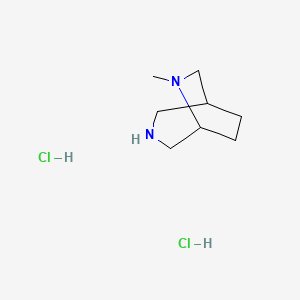 molecular formula C8H18Cl2N2 B14784695 6-Methyl-3,6-diazabicyclo[3.2.2]nonane;dihydrochloride 