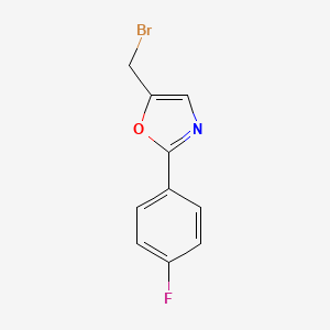 molecular formula C10H7BrFNO B1478474 2-(4-氟苯基)-5-(溴甲基)噁唑 CAS No. 1395225-01-0