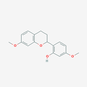 Phenol, 2-(3,4-dihydro-7-methoxy-2H-1-benzopyran-3-yl)-5-methoxy-, (R)-; 2-[(3R)-3,4-Dihydro-7-methoxy-2H-1-benzopyran-3-yl]-5-methoxyphenol; (-)-Isosativan