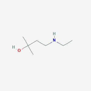 molecular formula C7H17NO B14784761 4-(Ethylamino)-2-methyl-2-butanol 