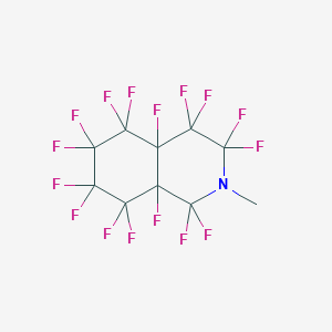 molecular formula C10H3F16N B14784782 Isoquinoline, 1,1,3,3,4,4,4a,5,5,6,6,7,7,8,8,8a-hexadecafluorodecahydro-2-methyl- 