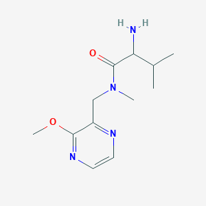 2-amino-N-[(3-methoxypyrazin-2-yl)methyl]-N,3-dimethylbutanamide