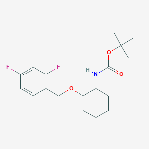 tert-butyl N-[2-[(2,4-difluorophenyl)methoxy]cyclohexyl]carbamate