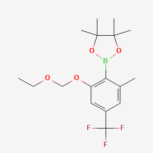 2-(2-(Ethoxymethoxy)-6-methyl-4-(trifluoromethyl)phenyl)-4,4,5,5-tetramethyl-1,3,2-dioxaborolane