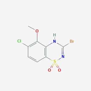 3-Bromo-6-chloro-5-methoxy-4H-benzo[e][1,2,4]thiadiazine 1,1-dioxide