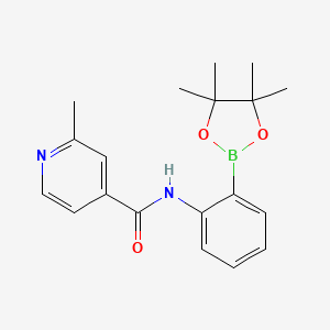 2-methyl-N-[2-(4,4,5,5-tetramethyl-1,3,2-dioxaborolan-2-yl)phenyl]pyridine-4-carboxamide