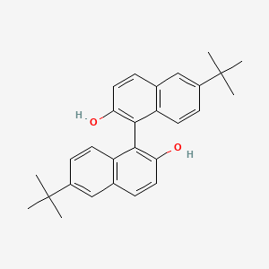 molecular formula C28H30O2 B14784872 6,6'-Di-tert-butyl-[1,1'-binaphthalene]-2,2'-diol 