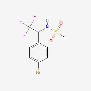 N-[1-(4-bromophenyl)-2,2,2-trifluoroethyl]methanesulfonamide