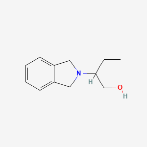 molecular formula C12H17NO B14784904 2-(1,3-Dihydroisoindol-2-yl)butan-1-ol 