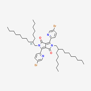 molecular formula C48H72Br2N4O2 B14784923 1,4-Bis(5-bromopyridin-2-yl)-2,5-bis(2-hexyldecyl)pyrrolo[3,4-c]pyrrole-3,6-dione 