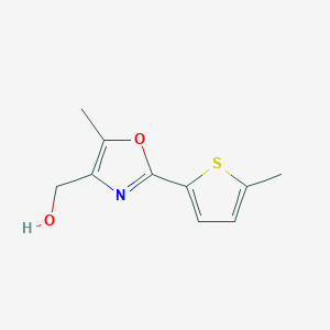 molecular formula C10H11NO2S B1478494 (5-Methyl-2-(5-methylthiophen-2-yl)oxazol-4-yl)methanol CAS No. 2092592-36-2