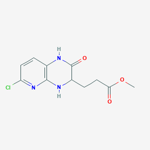 methyl 3-(6-chloro-2-oxo-3,4-dihydro-1H-pyrido[2,3-b]pyrazin-3-yl)propanoate