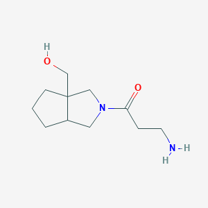 molecular formula C11H20N2O2 B1478503 3-氨基-1-(3a-(羟甲基)六氢环戊[c]吡咯-2(1H)-基)丙-1-酮 CAS No. 2097963-47-6