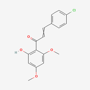 3-(4-Chlorophenyl)-1-(2-hydroxy-4,6-dimethoxyphenyl)prop-2-en-1-one