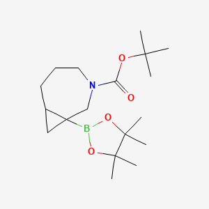 tert-Butyl 1-(4,4,5,5-tetramethyl-1,3,2-dioxaborolan-2-yl)-3-azabicyclo[5.1.0]octane-3-carboxylate