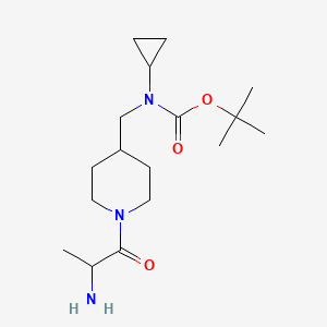 tert-butyl N-[[1-(2-aminopropanoyl)piperidin-4-yl]methyl]-N-cyclopropylcarbamate